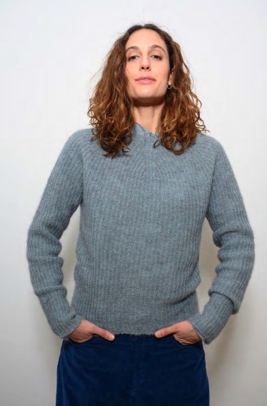 Isabella Clementini denim jacket and trousers