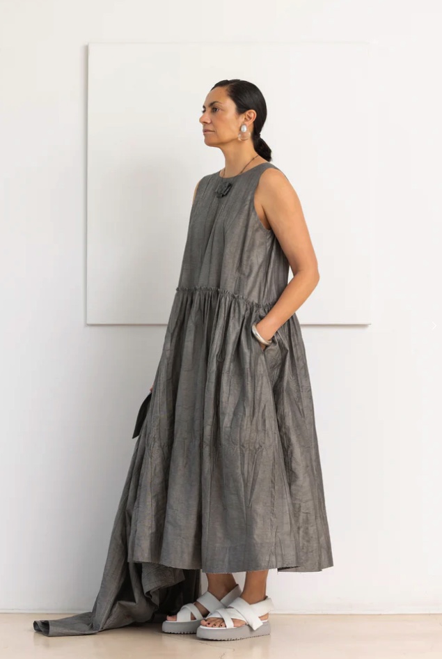 SOH grey sleeveless dress with pockets